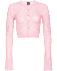 Pinko - Open Knitted Cardigan - Lyst