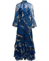 Etro - Floral-Printed Maxi Dress - Lyst