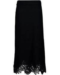 Zimmermann - Luna Lace Midi Skirt - Lyst