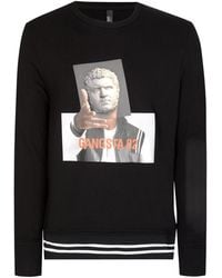 Neil Barrett - Graphic Printed Crewneck Sweatshirt - Lyst