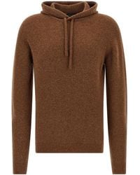 Roberto Collina - Hooded Cuffed-Sleeve Sweater - Lyst