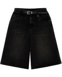 WOOYOUNGMI - Belted Denim Shorts - Lyst
