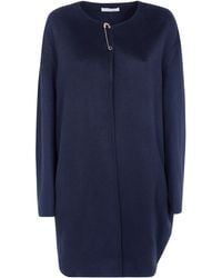 Liviana Conti - Safety-Pin Wool Coat - Lyst