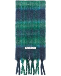 Acne Studios - Checked Fringed Scarf - Lyst