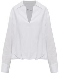 Samsøe & Samsøe - V-Neck Polo Shirt - Lyst