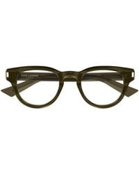 Saint Laurent - Eyewear Round Frame Glasses - Lyst