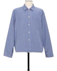 Sacai - Striped Overshirt - Lyst