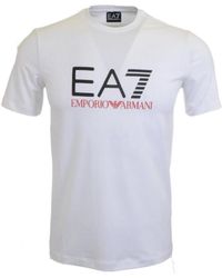 EA7 - Logo Printed T-Shirt - Lyst