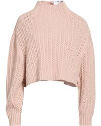 Max Mara - Solid Knit Cropped High-Neck Sweater - Lyst