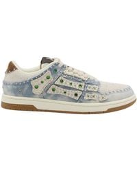 Amiri - Skel Top Low Embellished Sneakers - Lyst