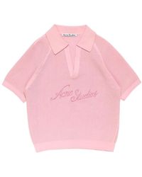 Acne Studios - Embroidered V-Neck Sweater - Lyst