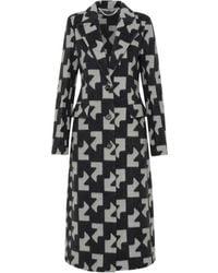 Off-White c/o Virgil Abloh - Geometric Patterned Coat - Lyst