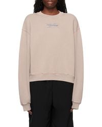 Alexander Wang - Logo-Print Cotton Sweatshirt - Lyst