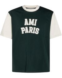 Ami Paris - Ami Logo Print Crewneck T-Shirt - Lyst