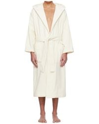 Tekla - Lace-Up Bathrobe - Lyst