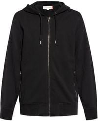 McQueen - Drawstring Zip Up Hoodie - Lyst
