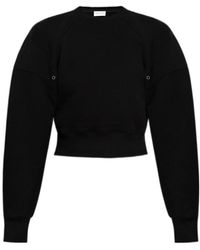 Saint Laurent - Balloon-Sleeved Sweatshirt - Lyst