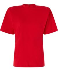 Pinko - Belted Round Neck Blouse - Lyst