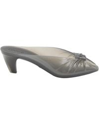Chloé - Chloé Knotted Jelly-Heel Mules - Lyst