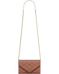 Saint Laurent - Paris Chain Wallet - Lyst