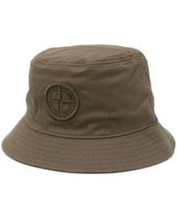 Stone Island - Compass-Embroidered Bucket Hat - Lyst
