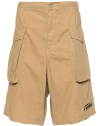 Aspesi - Logo-Patch Cotton Cargo Shorts - Lyst