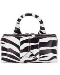 The Attico - The Friday Zebra Printed Small Handbag - Lyst