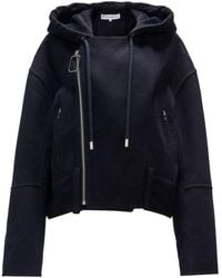 JW Anderson - Jw Anderson Hooded Biker Jacket - Lyst