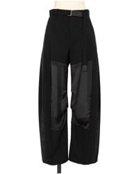 Sacai - Belted Wide Leg Pants - Lyst