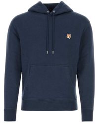 Maison Kitsuné - Maison Kitsuné Fox Head Patch Drawstring Hoodie - Lyst