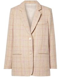 LoveShackFancy - Denzel Checked Houndstooth Blazer - Lyst