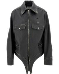 Coperni - Long-Sleeved One-Piece Leather Jacket - Lyst