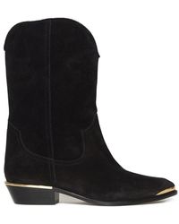 Isabel Marant - Suede Ankle Boots 'Elbana' - Lyst