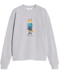 Maison Kitsuné - Dressed Fox Print Sweatshirt - Lyst