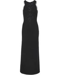 Giambattista Valli - Lace-Trimmed Midi Dress - Lyst