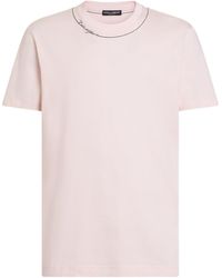 Dolce & Gabbana - Cotton T-Shirt With Dg Embroidery - Lyst