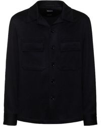 ZEGNA - Button Long-Sleeved Casual Jacket - Lyst