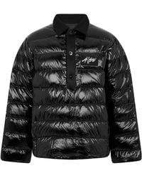 Moncler - Vardar Down Polo Shirt Long Sleeve Short Puffer Jacket - Lyst