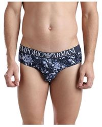 Emporio Armani - Printed Triangular Underwear - Lyst