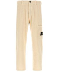 Stone Island - Logo Patch Corduroy Pants - Lyst