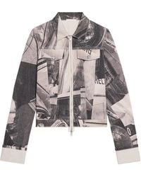 Helmut Lang - Car-Print Denim Shirt Jacket - Lyst