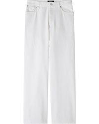 A.P.C. - Elisabeth Button Detailed Wide Leg Jeans - Lyst