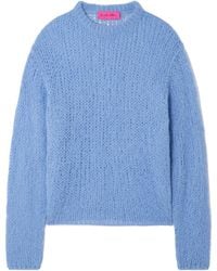 The Elder Statesman - Thistle Brushed Alpaca-Blend Sweater - Lyst