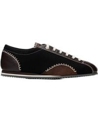 Wales Bonner - Suede-Trimmed Leather And Canvas Sneakers - Lyst