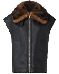 Fendi - Leather Vest - Lyst
