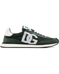 Dolce & Gabbana - Dg Logo Printed Runner Sneakers - Lyst
