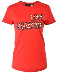 Moschino - Cartoon Letter Logo T-Shirt - Lyst