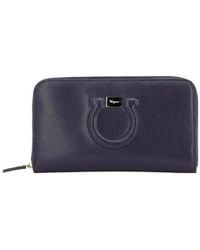 Ferragamo - Zip-Around Wallet - Lyst