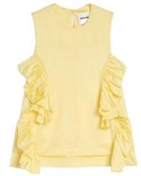 Jil Sander - Fluid Viscose Ruffle Top - Lyst