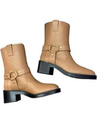 Stuart Weitzman - Loop Buckle Booties - Lyst
